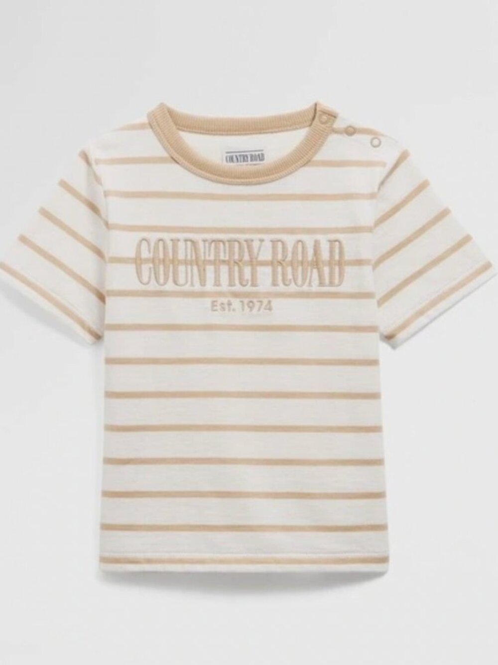 NWT Country Road Stripe Tee Baby 3–6M Neutral